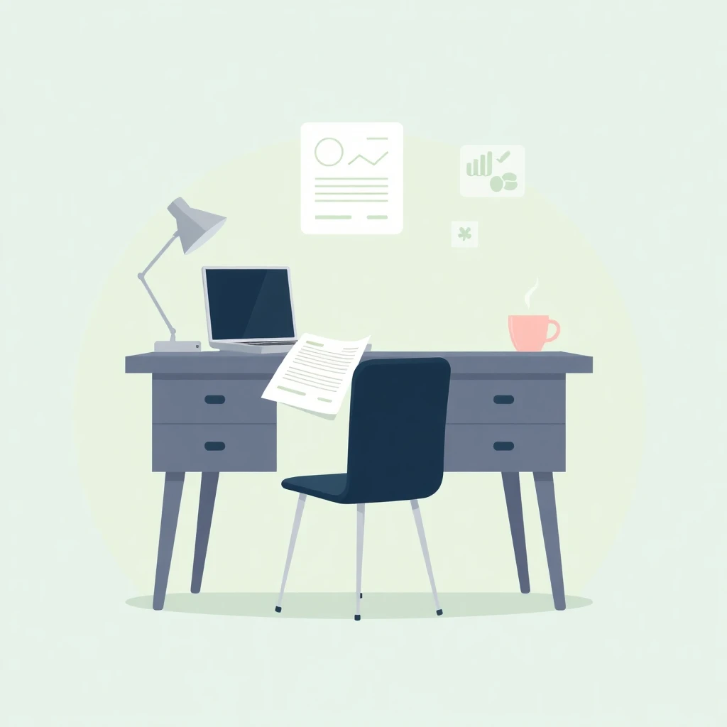 Documentos financieros en un escritorio