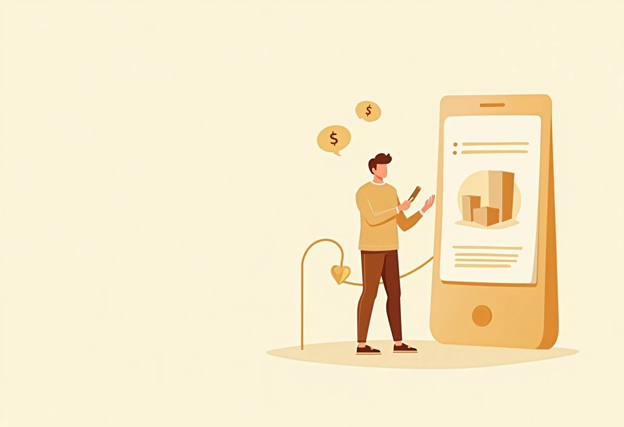 Préstamo digital en smartphone