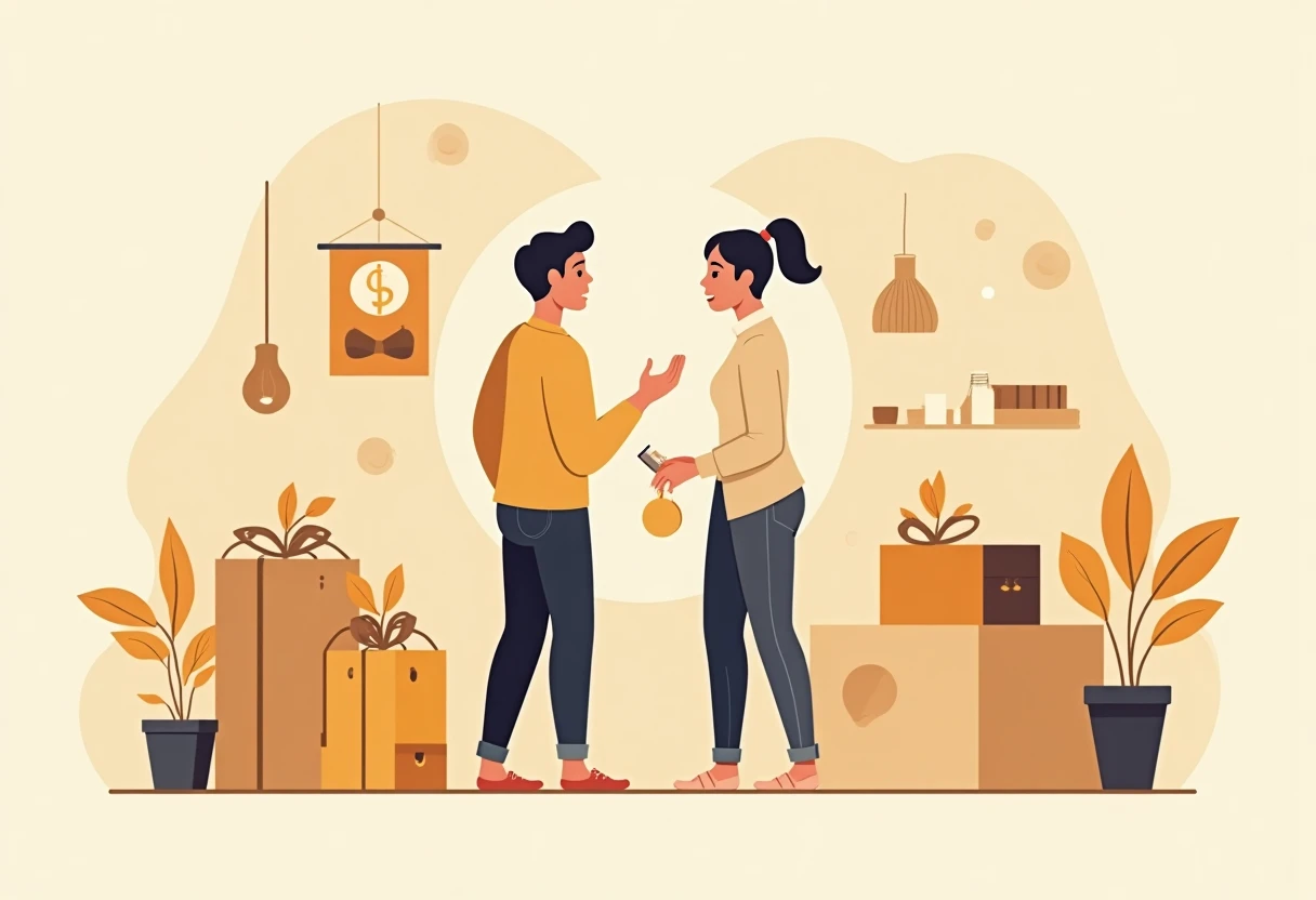 Discusión financiera en pareja