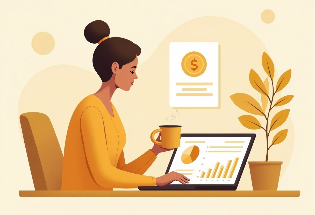 Comparing personal loan rates on a laptop